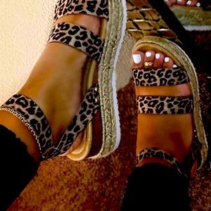 Leopard Print Sandals